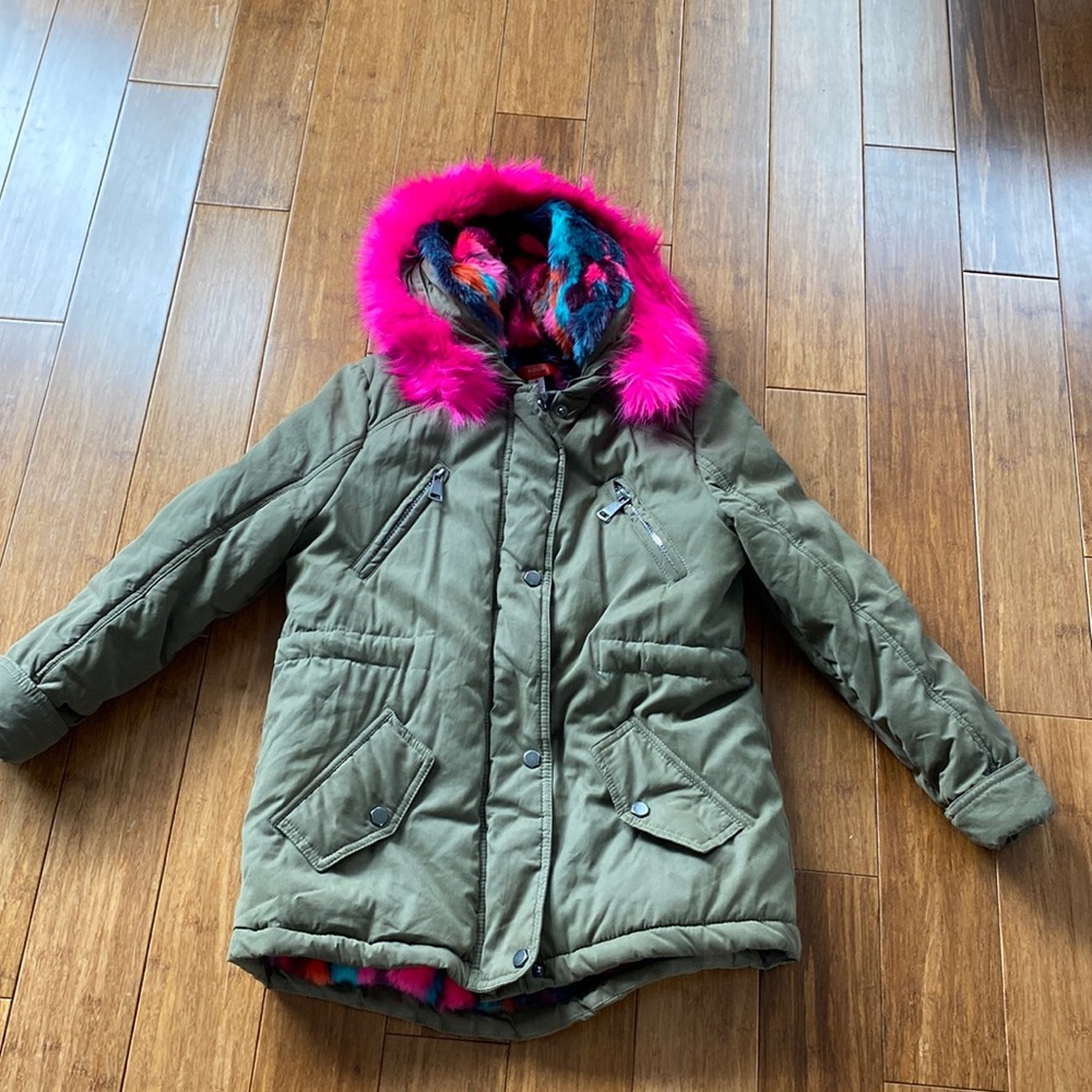 Bloomingdales AQUA brand Sherpa style jacket